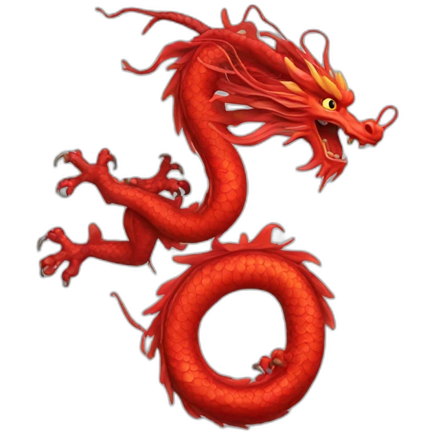 Red-Chinese-dragon emoji