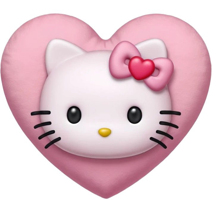 hello kitty heart  emoji