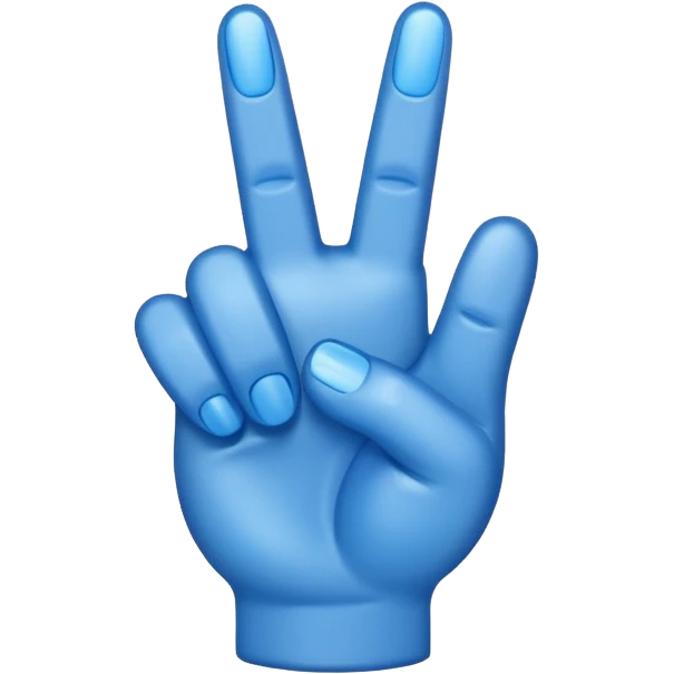 Blue middle finger ￼ emoji