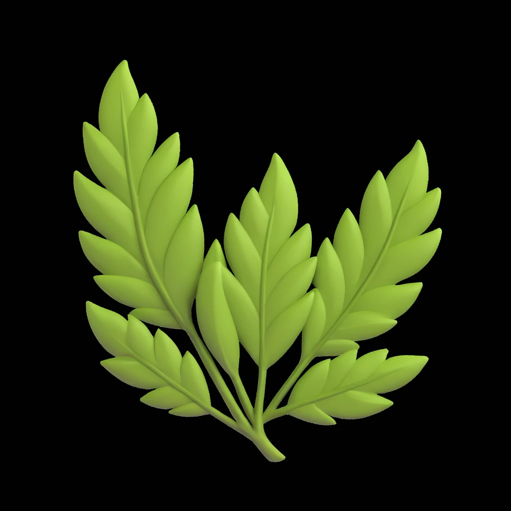 Лавровий лист accent background  emoji