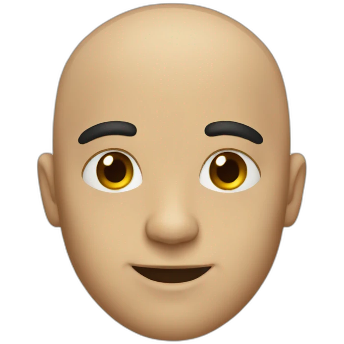 bald head emoji