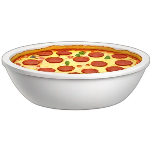 dog bowl with pizza inside emoji