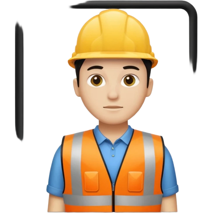 panneau attention avec une personne emoji