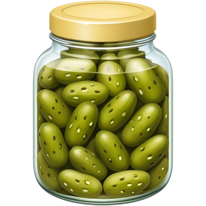 a jar of pickled gherkins emoji