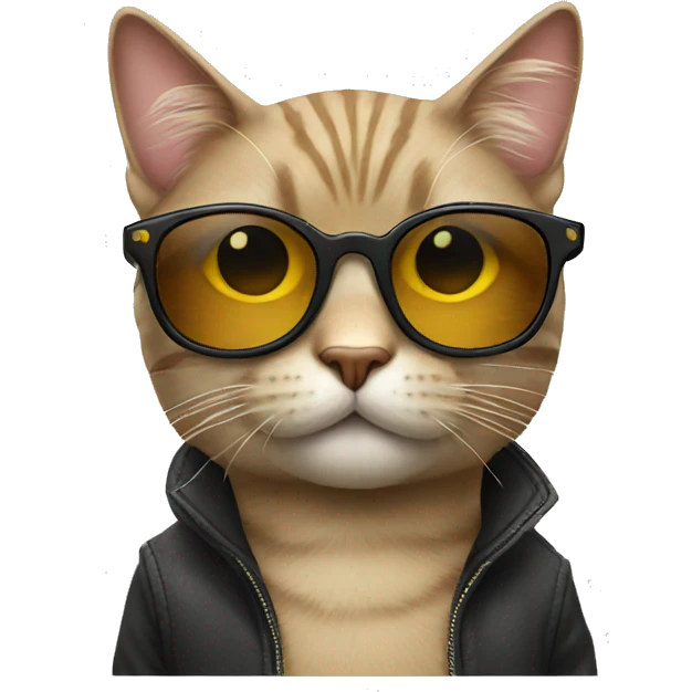 Cat with sunglasses emoji