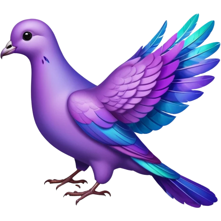 Purple dove emoji