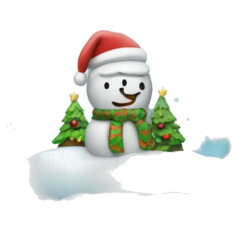 Christmas snowglobe emoji