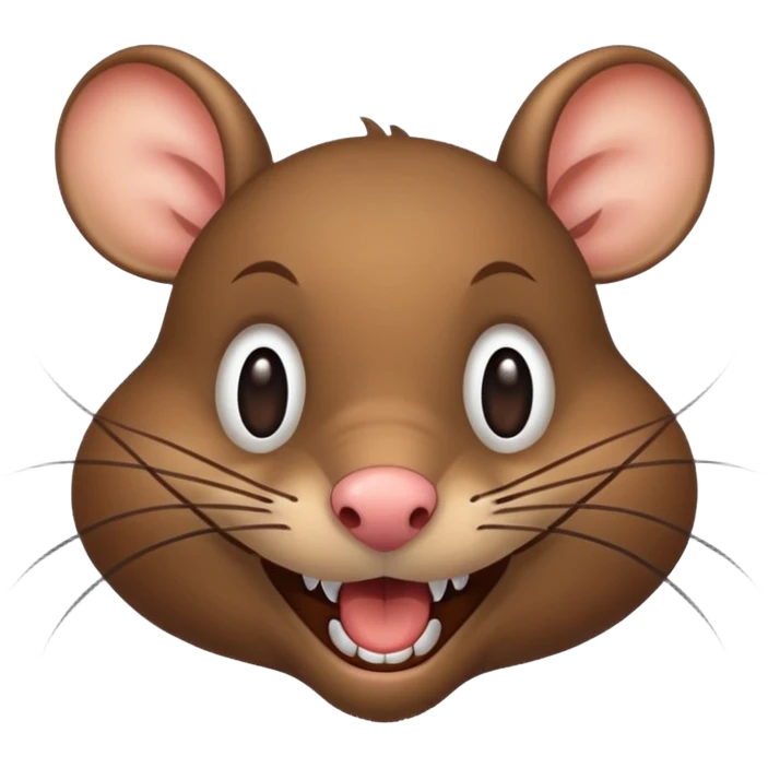 Funny rat emoji