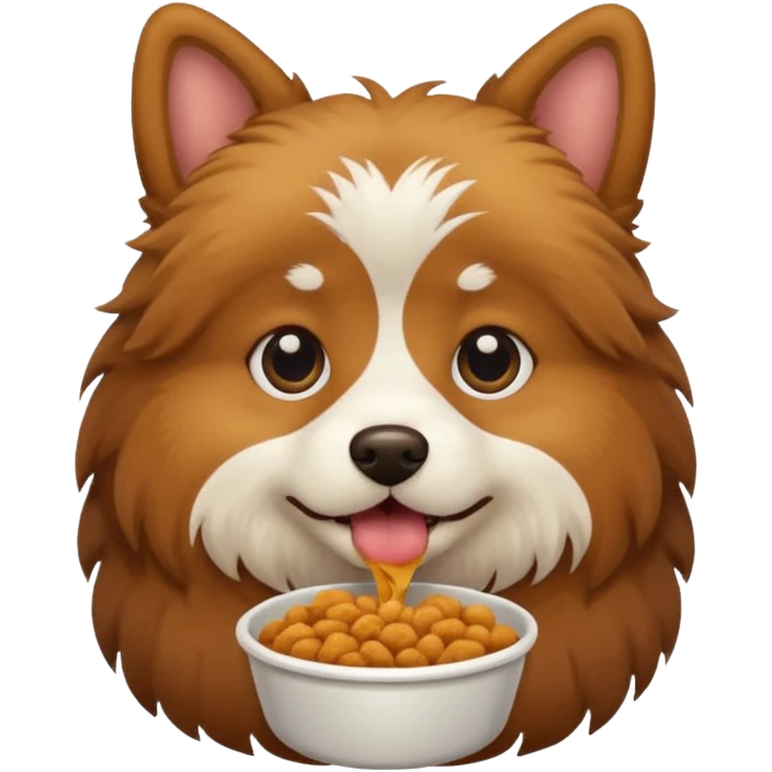 Dog eating  emoji