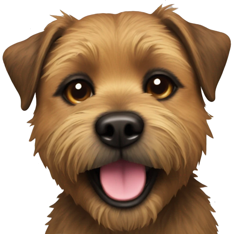 Grizzly border terrier happy face emoji