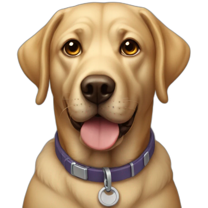 Lab dog emoji