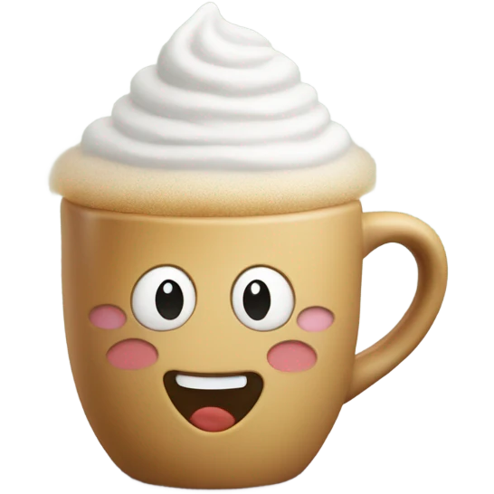 Cute coffee emoji