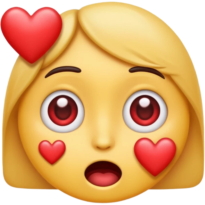 Emoji shocked in love with what the face sees emoji