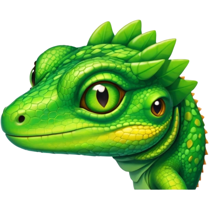Lizard that is on drugs  emoji
