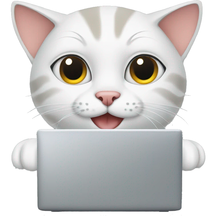 cat on computer emoji