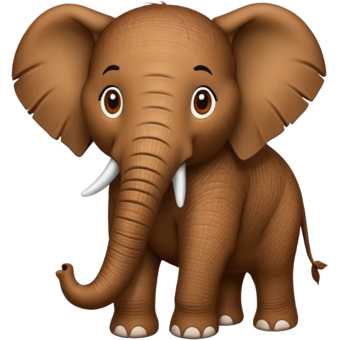 Elefante con cuerpo de coco emoji
