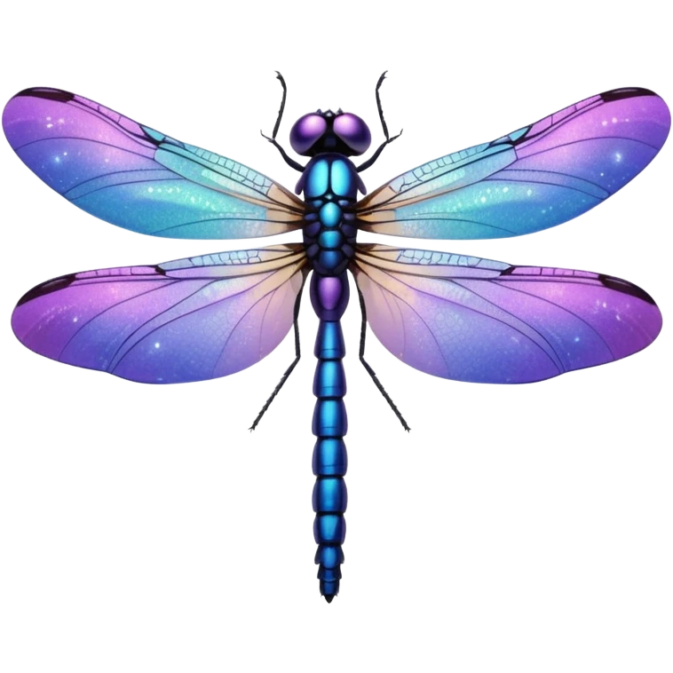 glitter purple dragonfly emoji