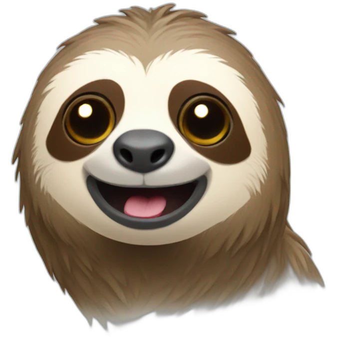 sloth on phone emoji