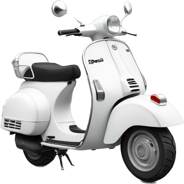 vespa white cute emoji