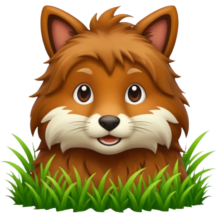 realistic animal in green grass emoji