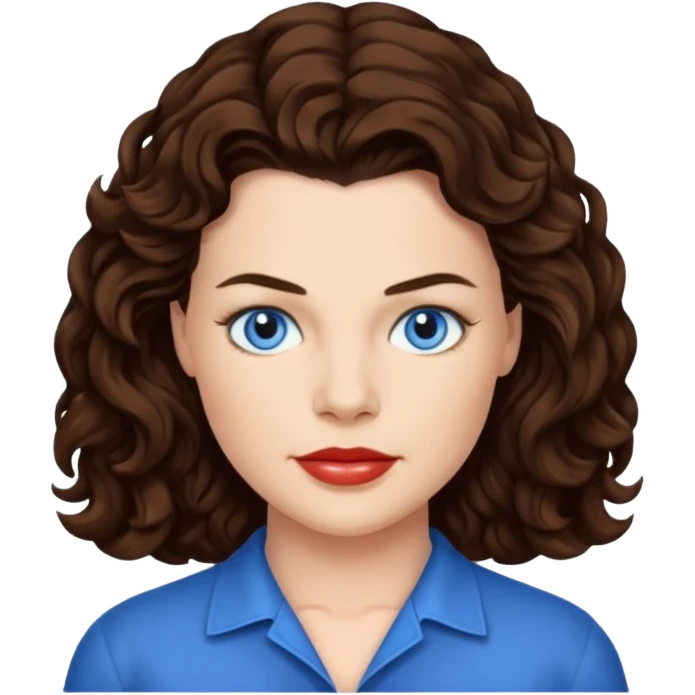 Heather Langenkamp with blue eyes emoji