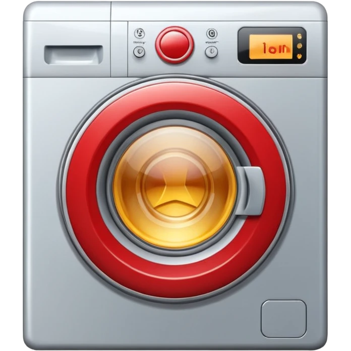 washing machine inside circle emoji