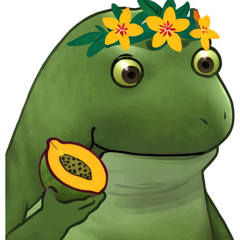 Passionfruit and mango emoji