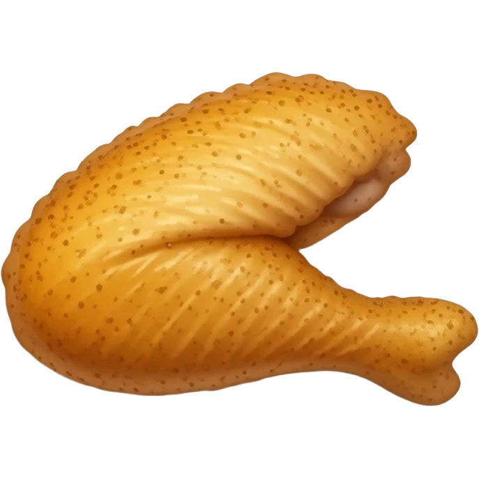 Make a emoji that has A chicken wing on a plate emoji