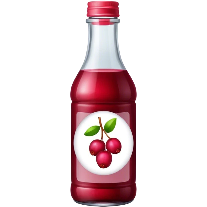 Bottle cranberry juice emoji