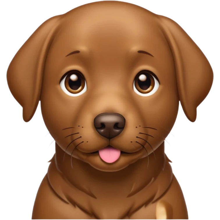 Brown labrador emoji