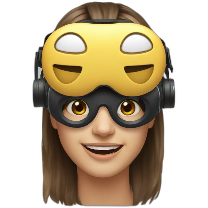 emoji face in VR headset emoji