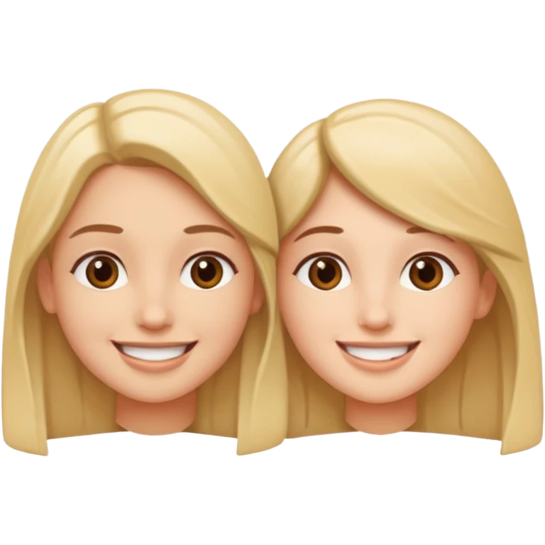 two friends meet each other and they re looking at each other emoji