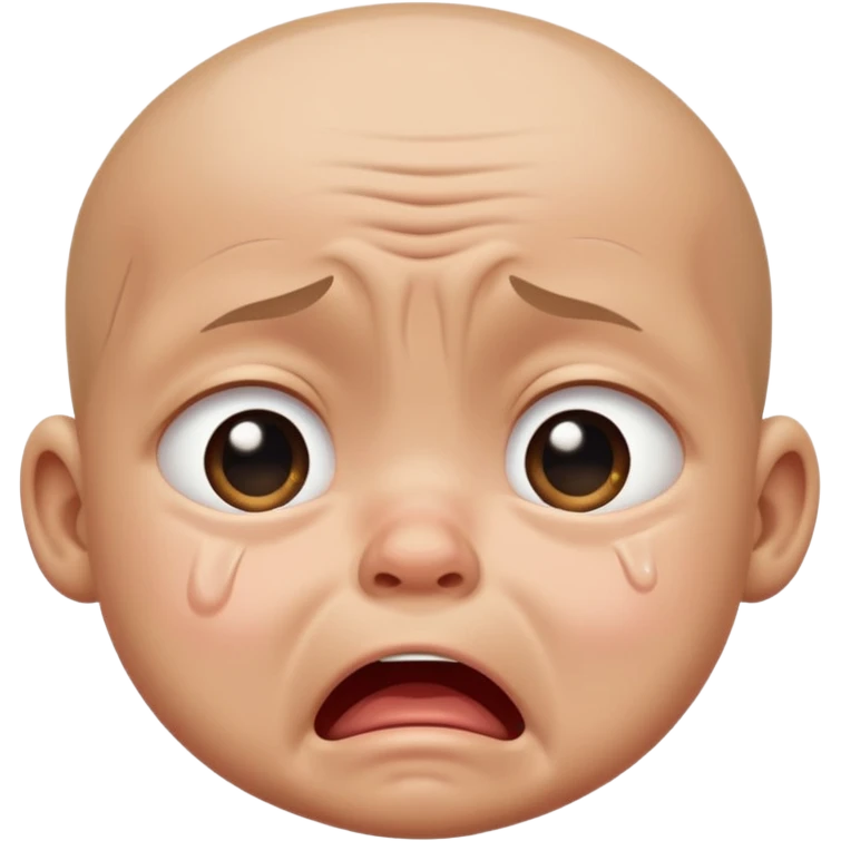 Baby crying  emoji