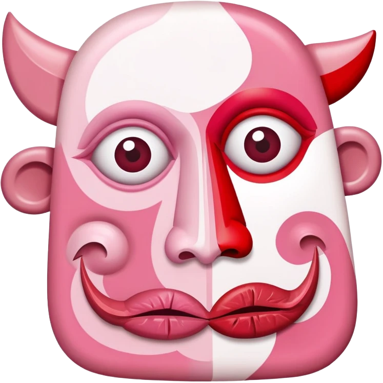 picasso abstract art SPAM MEAT face painting emoji