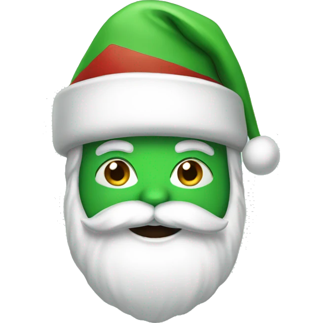 Green Santa  emoji