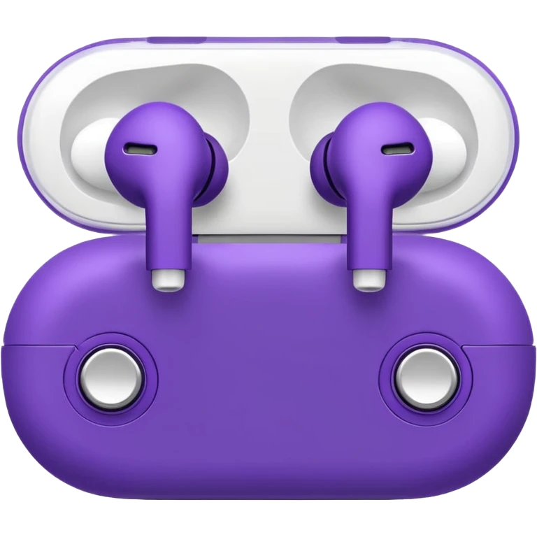 purple wired earbuds emoji