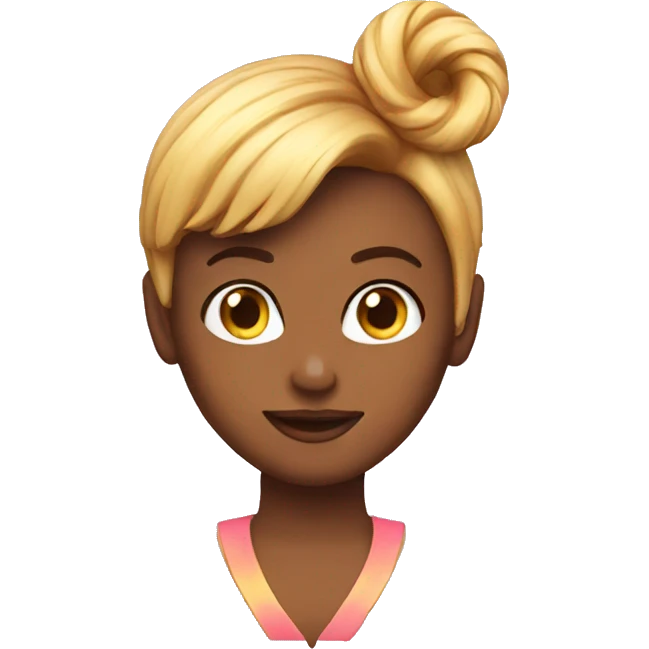 power donut hairdo emoji