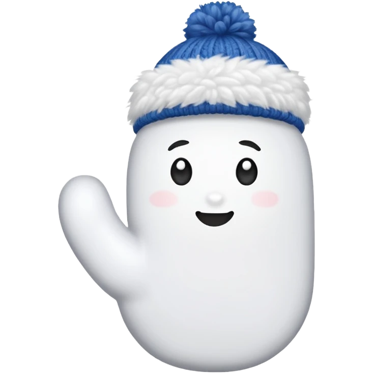 A white mittens emoji