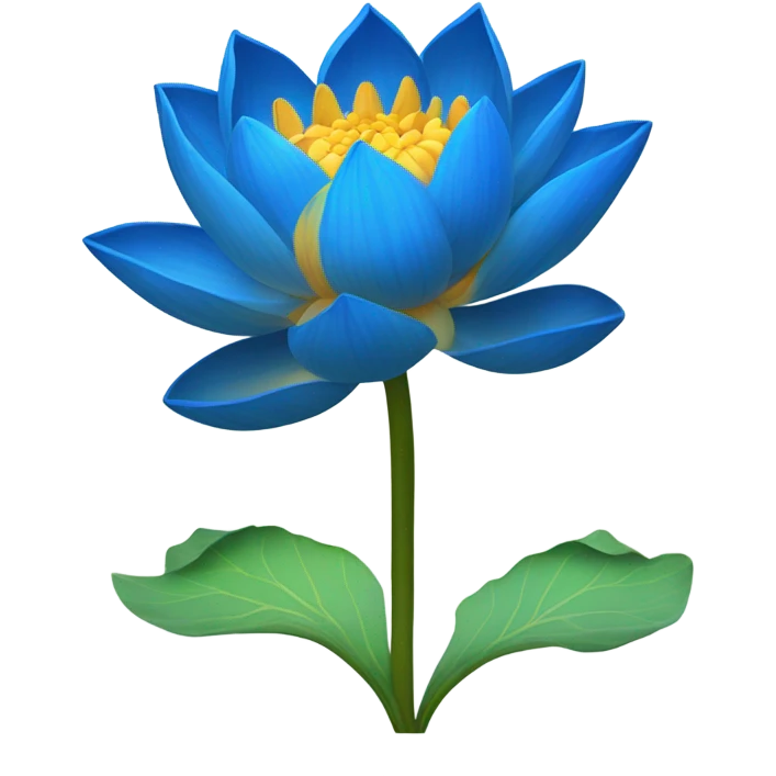 Blue lotus emoji