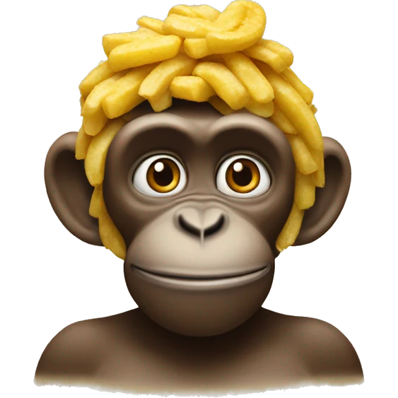 Monkey im Mac donalds ordering mc banan emoji