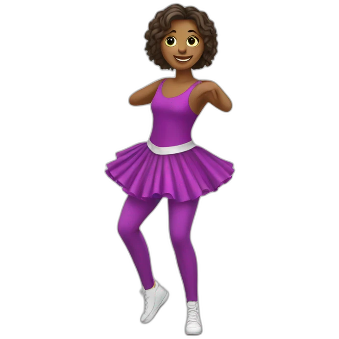 Chat avec une tenue de danse emoji