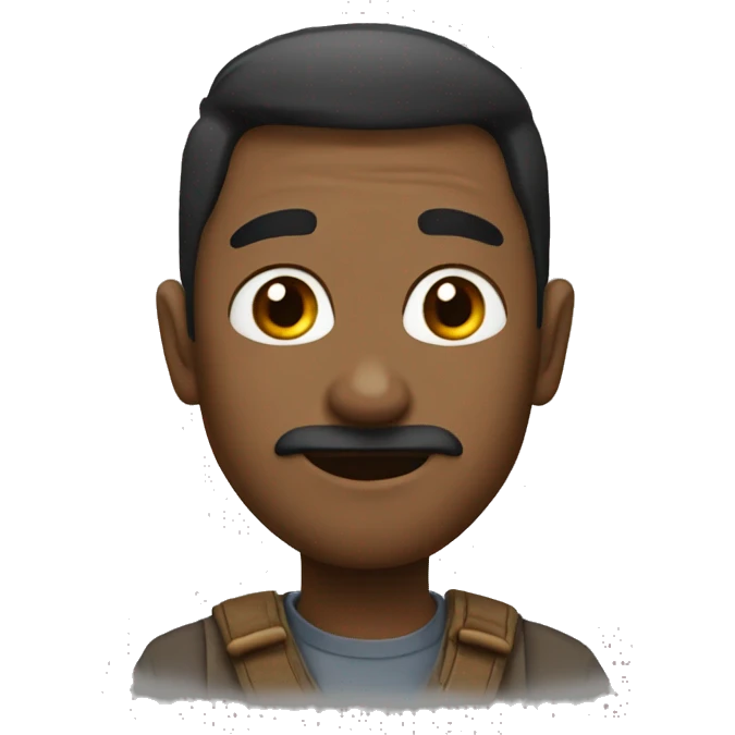 Коричневый пудель emoji