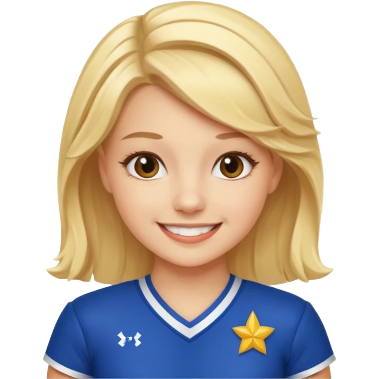 football cheerleader emoji