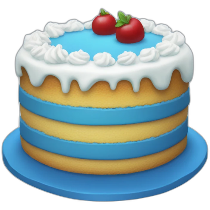 Blue-cake emoji