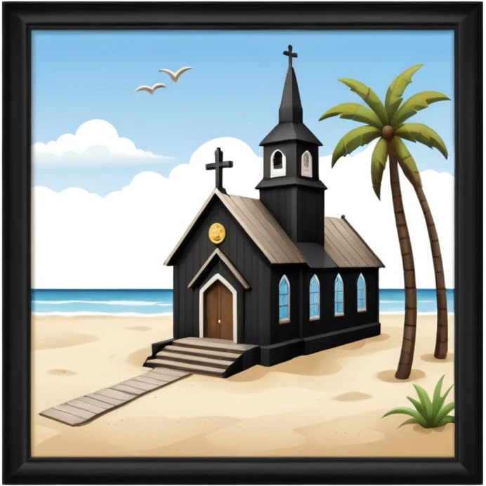 beach church emoji
