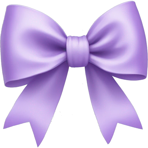 pastel purple ribbon bow emoji