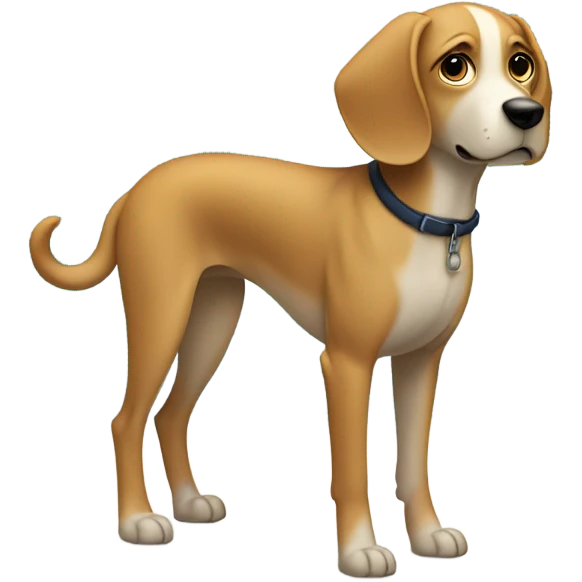 Dog scared of water  emoji