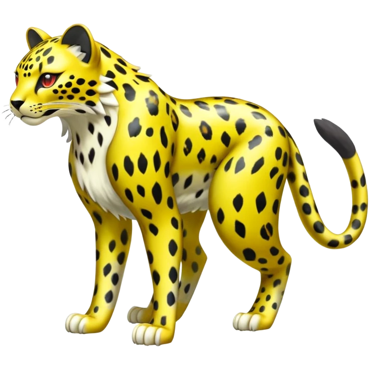 Shiny Elemental Exotic Colorful Epic Cool Liepard-Delcatty-Pokémon-Fakémon-hybrid-creature (full body) emoji