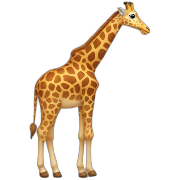 Moi sur une girafe emoji