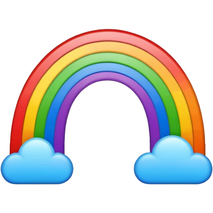 emoji with rainbow  emoji